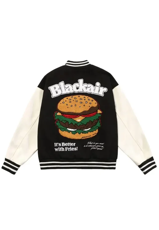 black-air-better-with-fries-burger-black-bomber-jacket