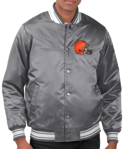 cleveland-browns-locker-room-charcoal-satin-jacket