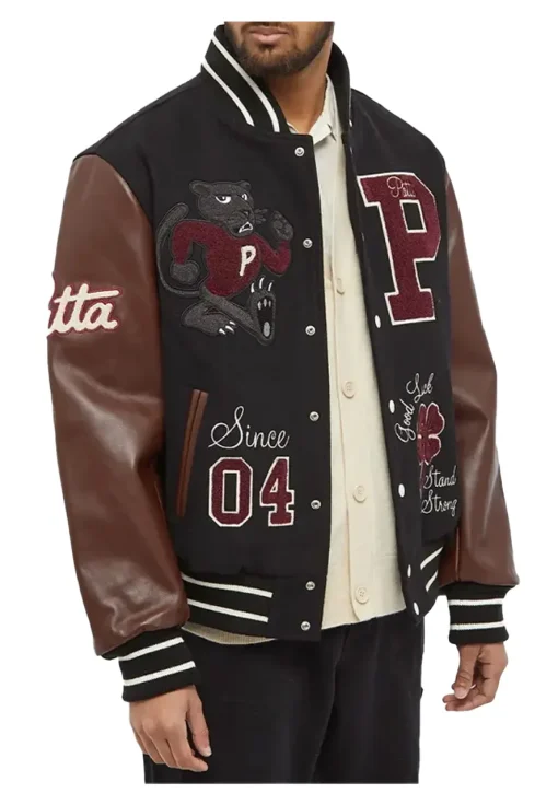 lucky-charm-black-and-brown-varsity-jacket