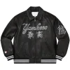 supreme-new-york-yankees-black-leather-jacket