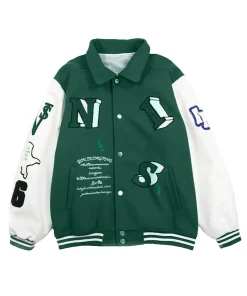 skeleton-flocking-green-varsity-jacket