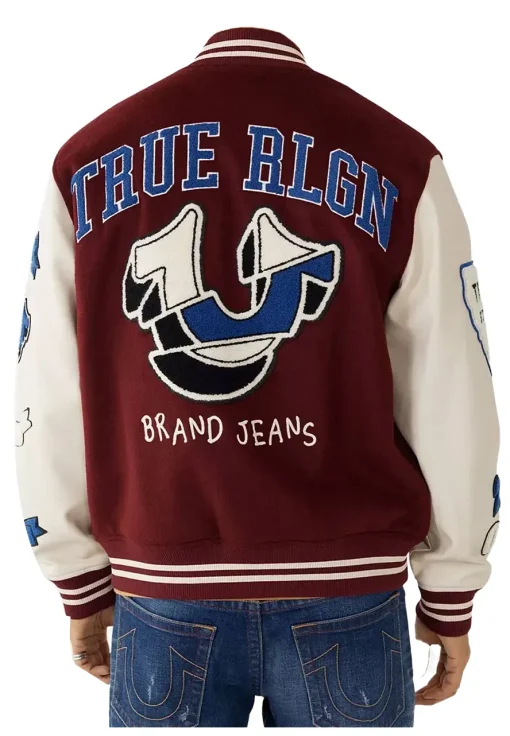 true-religion-maroon-and-white-letterman-jacket