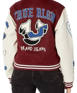 true-religion-maroon-and-white-letterman-jacket