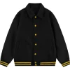 black-collared-bomber-jacket-black-leather-sleeves-gold-stripes