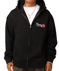 carre-rara-black-zipper-hoodie