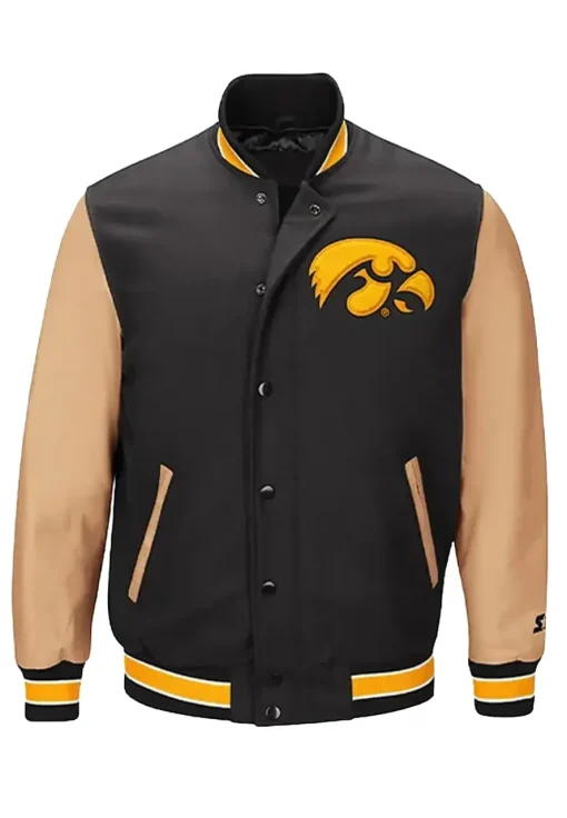 iowa-hawkeyes-black-and-brown-bomber-jacket