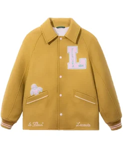 lefleur-yellow-snap-varsity-jacket