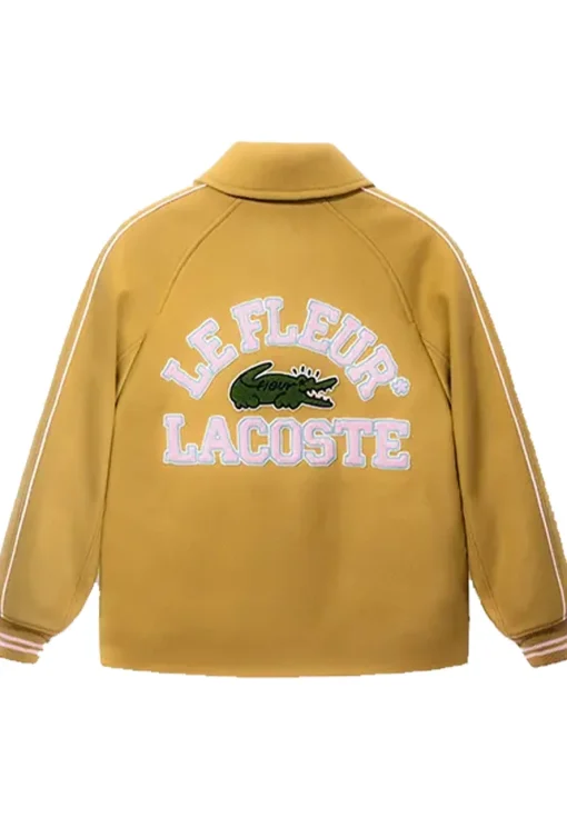 lefleur-yellow-snap-varsity-jacket