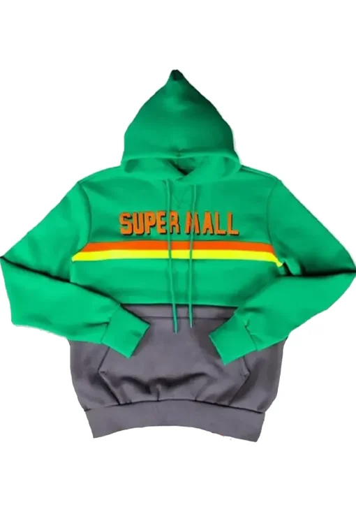 super-mall-green-and-grey-hoodie