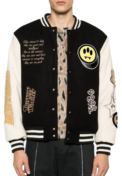 barrow-black-varsity-jacket