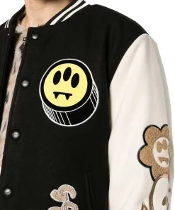 barrow-black-varsity-jacket