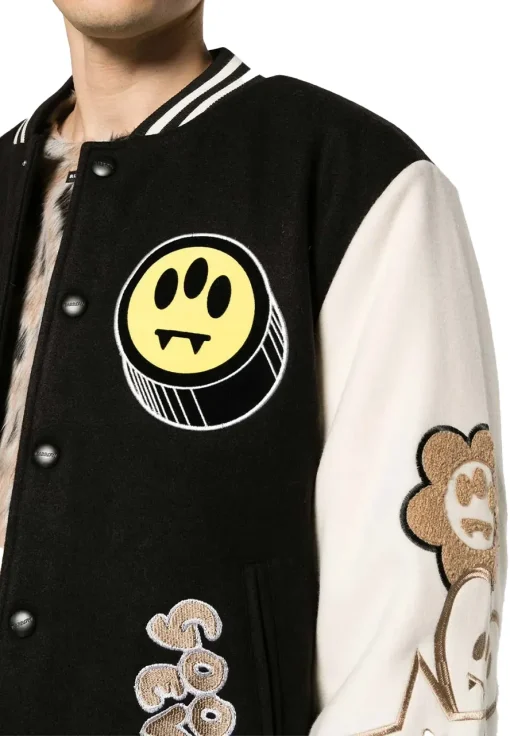barrow-black-varsity-jacket