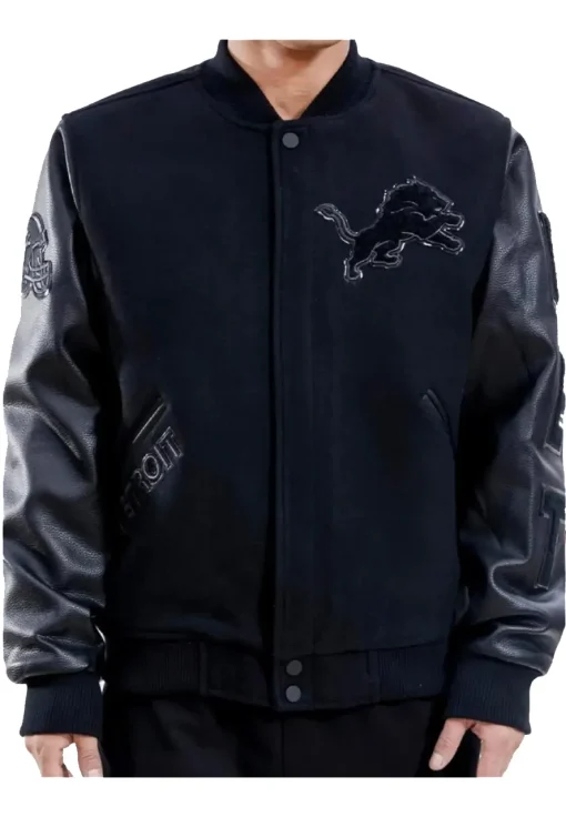 detroit-lions-black-letterman-jacket