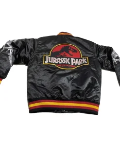 jurassic-park-black-bomber-satin-jacket