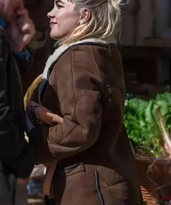 we-live-in-time-florence-pugh-shearling-jacket