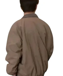 jaeden-martell-y2k-brown-jacket