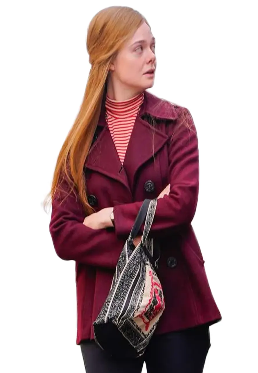 elle-fanning-a-complete-unknown-peacoat