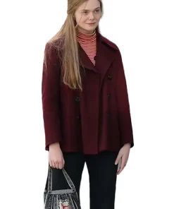 elle-fanning-a-complete-unknown-peacoat