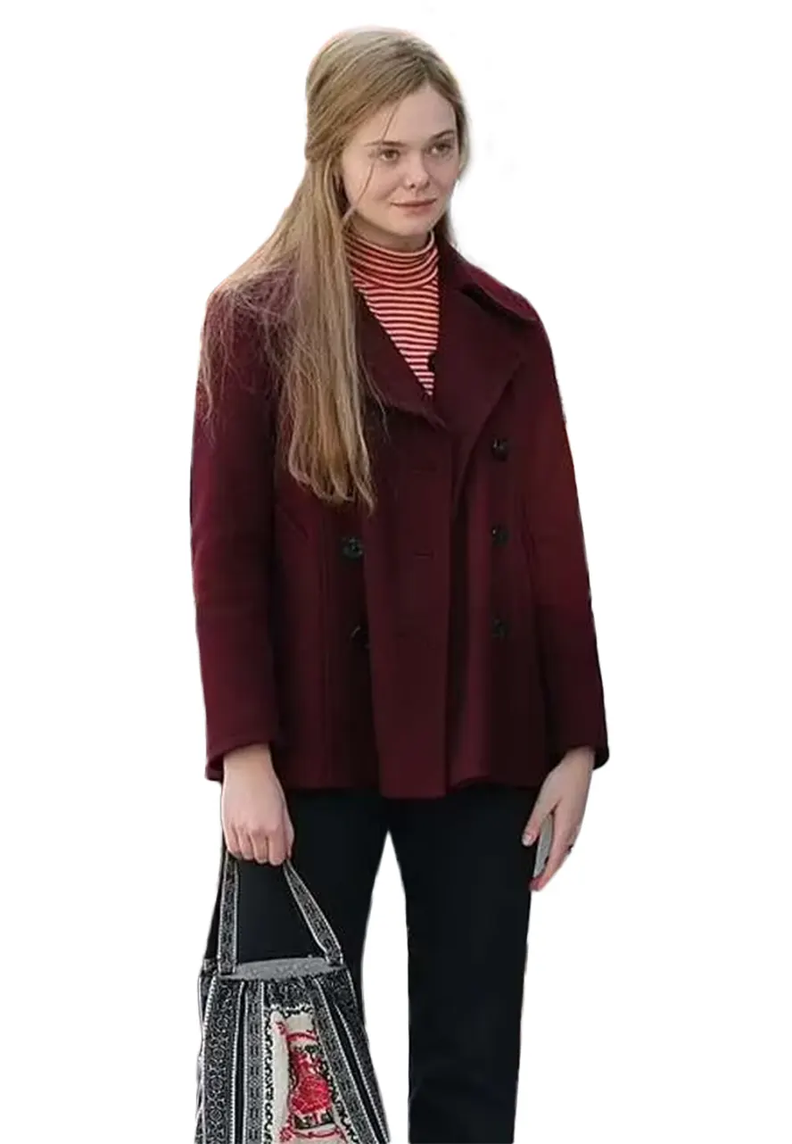 elle-fanning-a-complete-unknown-peacoat