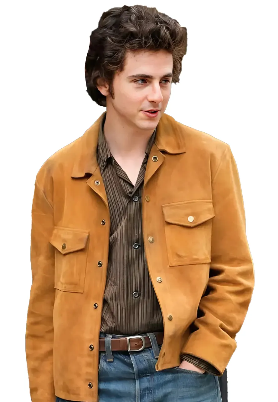 timothée chalamet suede jacket