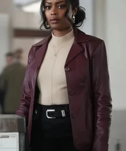 high-potential-javicia-leslie-purple-blazer