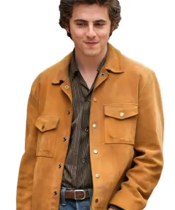 timothée chalamet suede jacket