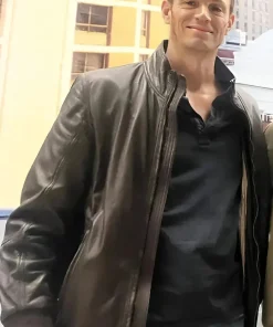 the-silent-hour-joel-kinnaman-bomber-leather-jacket