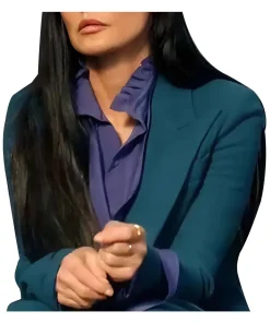 the-substance-demi-moore-blue-blazer