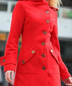 womens-fitted-military-style-red-wool-coat