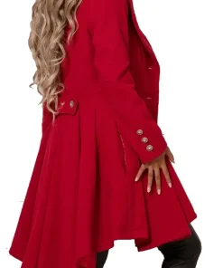womens-midi-princess-red-wool-coat