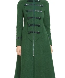 womens-military-style-green-wool-coat