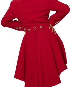 womens-princess-red-wool-midi-coat