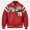 red pelle pelle leather jacket